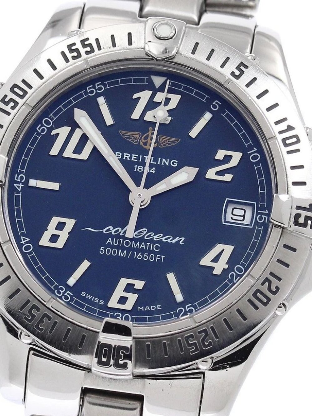BREITLING Colt Ocean A17350 Date Navy Dial Automatic Men's Watch_946831